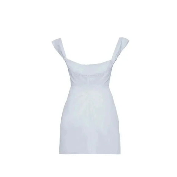 NEW-THE BAR NWT! AVERY DRESS BLANC SZ 8 - Picture 3 of 12